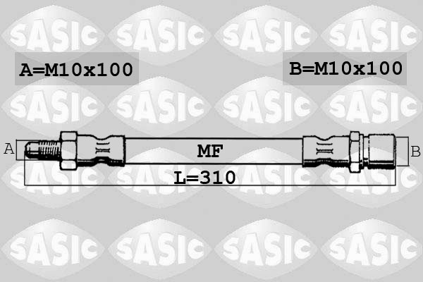 SASIC 6606124 Flessibile del freno-Flessibile del freno-Ricambi Euro