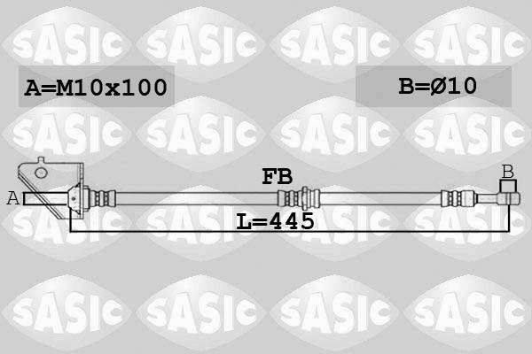 SASIC 6606137 Flessibile del freno