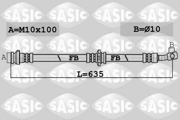 SASIC 6606154 Flessibile del freno