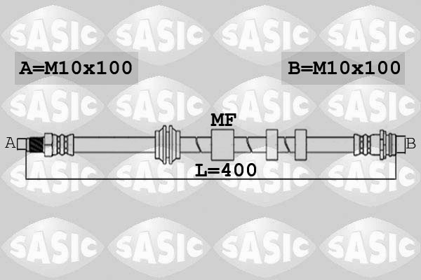 SASIC 6606168 Flessibile del freno-Flessibile del freno-Ricambi Euro