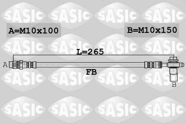 SASIC 6606169 Flessibile del freno
