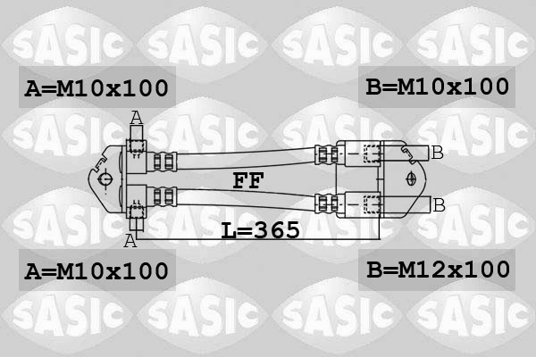 SASIC 6606194 Flessibile del freno