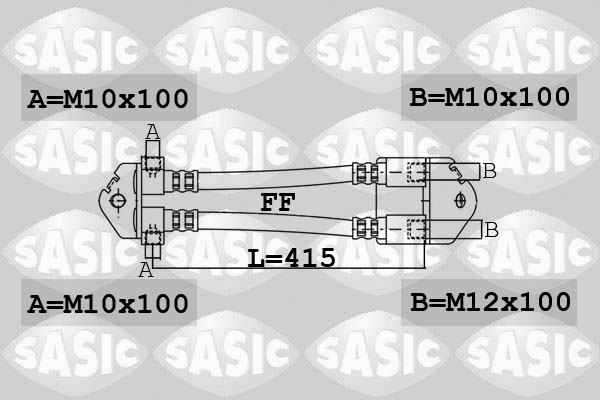 SASIC 6606195 Flessibile del freno-Flessibile del freno-Ricambi Euro