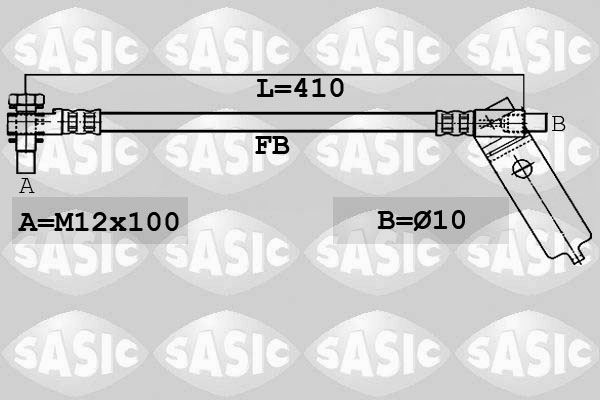 SASIC 6606197 Flessibile del freno-Flessibile del freno-Ricambi Euro