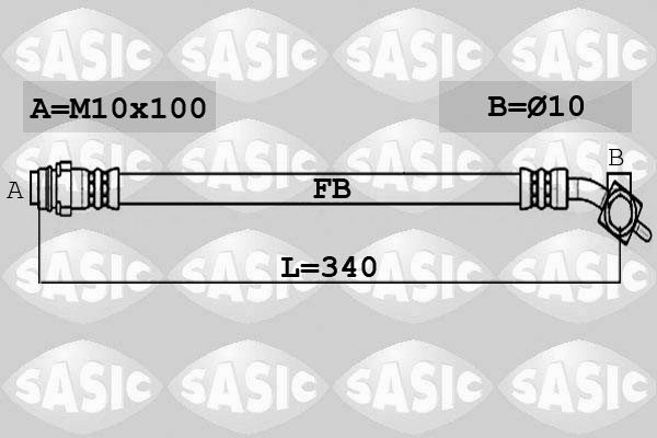 SASIC 6606219 Flessibile del freno-Flessibile del freno-Ricambi Euro