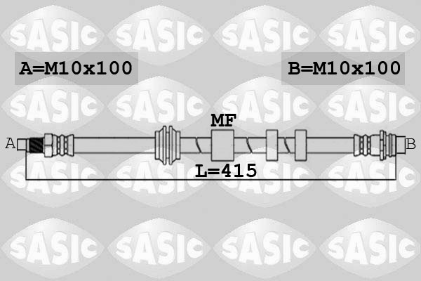 SASIC 6606221 Flessibile del freno-Flessibile del freno-Ricambi Euro