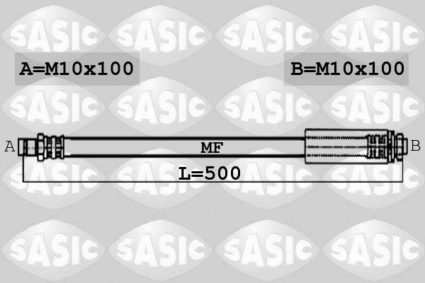 SASIC 6606224 Flessibile del freno-Flessibile del freno-Ricambi Euro