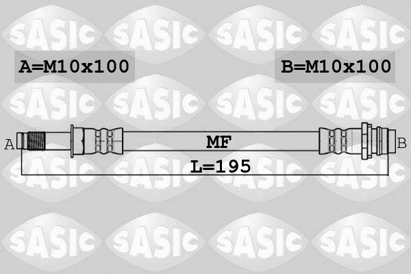 SASIC 6606229 Flessibile del freno-Flessibile del freno-Ricambi Euro