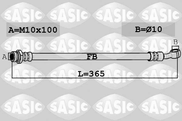 SASIC 6606231 Flessibile del freno-Flessibile del freno-Ricambi Euro