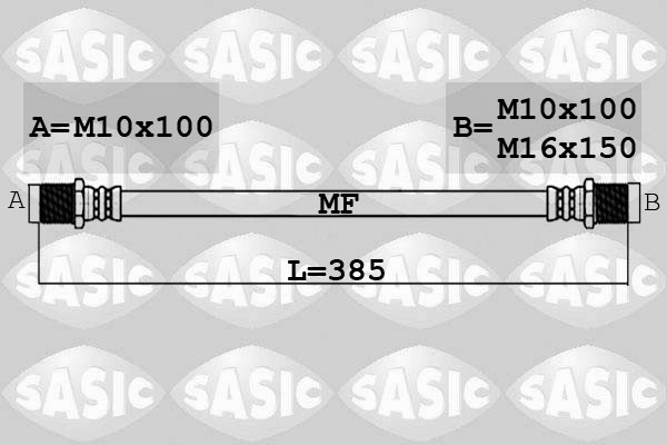 SASIC 6606233 Flessibile del freno-Flessibile del freno-Ricambi Euro
