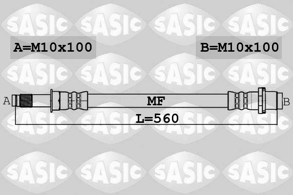 SASIC 6606241 Flessibile del freno