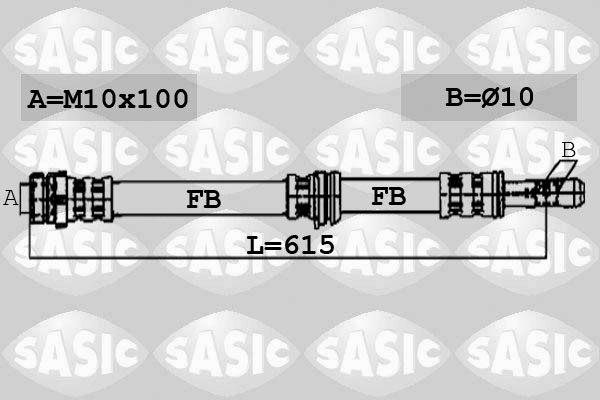 SASIC 6606248 Flessibile del freno