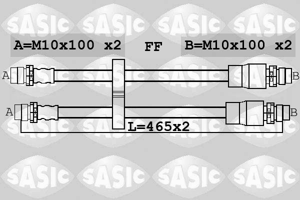SASIC 6606249 Flessibile del freno-Flessibile del freno-Ricambi Euro