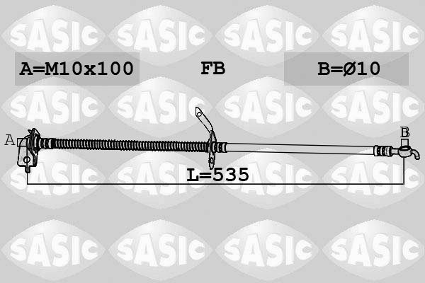 SASIC 6606250 Flessibile del freno