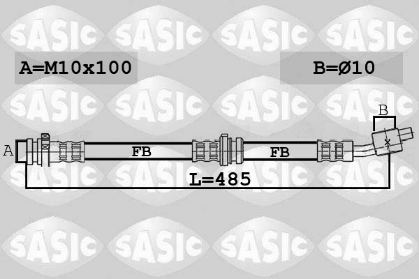 SASIC 6606258 Flessibile del freno-Flessibile del freno-Ricambi Euro