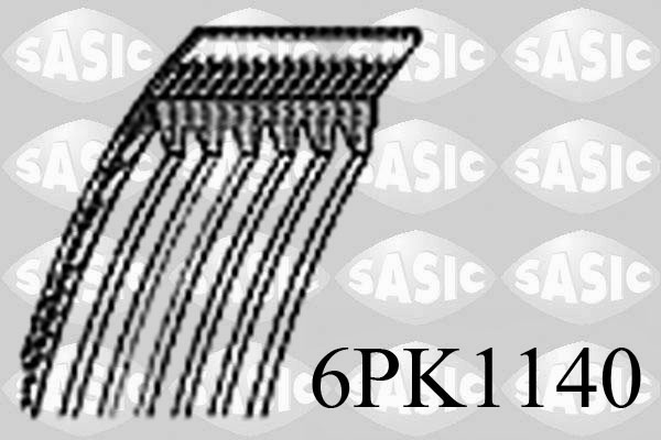 SASIC 6PK1140 Cinghia Poly-V-Cinghia Poly-V-Ricambi Euro