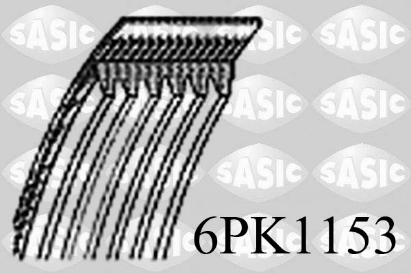 SASIC 6PK1153 Cinghia Poly-V-Cinghia Poly-V-Ricambi Euro