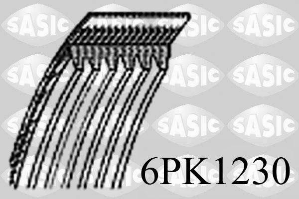 SASIC 6PK1230 Cinghia Poly-V