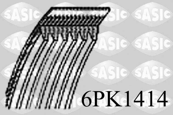 SASIC 6PK1414 Cinghia Poly-V-Cinghia Poly-V-Ricambi Euro