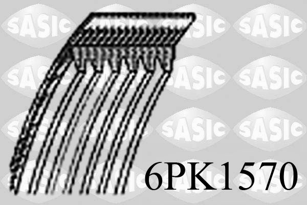 SASIC 6PK1570 Cinghia Poly-V