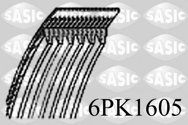 SASIC 6PK1605 Cinghia Poly-V-Cinghia Poly-V-Ricambi Euro