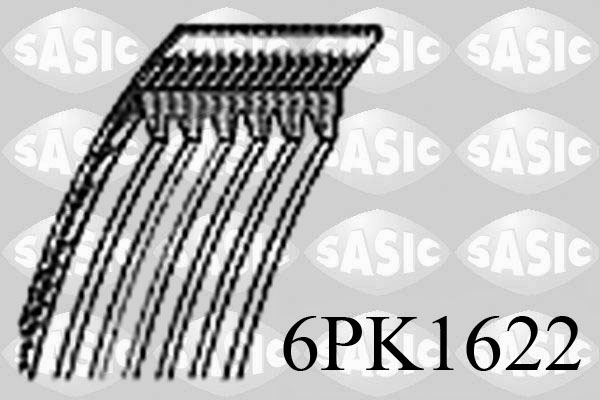 SASIC 6PK1622 Cinghia Poly-V