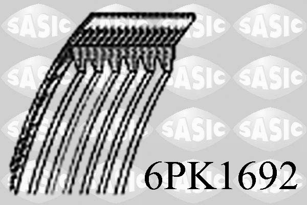 SASIC 6PK1692 Cinghia Poly-V-Cinghia Poly-V-Ricambi Euro