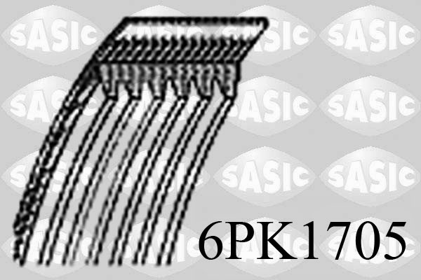 SASIC 6PK1705 Cinghia Poly-V