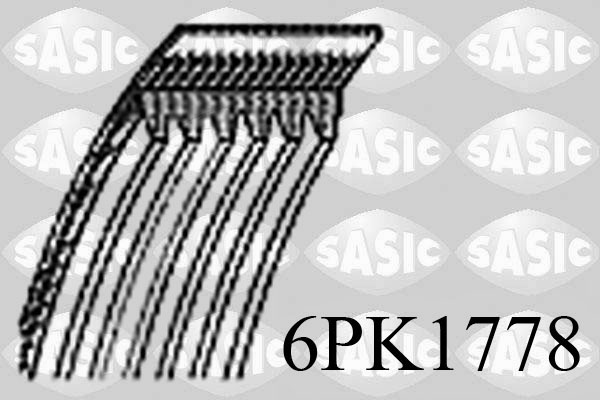 SASIC 6PK1778 Cinghia Poly-V