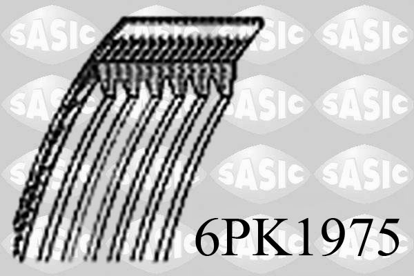 SASIC 6PK1975 Cinghia Poly-V