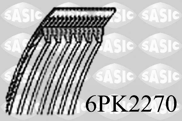 SASIC 6PK2270 Cinghia Poly-V