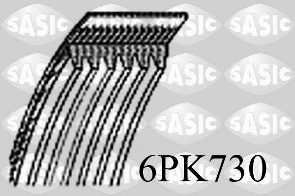 SASIC 6PK730 Cinghia Poly-V