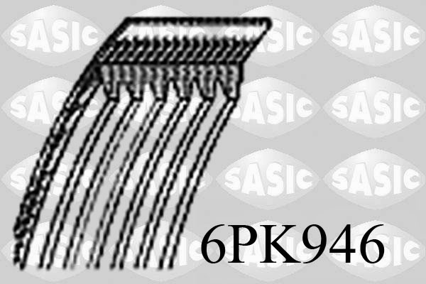 SASIC 6PK946 Cinghia Poly-V-Cinghia Poly-V-Ricambi Euro