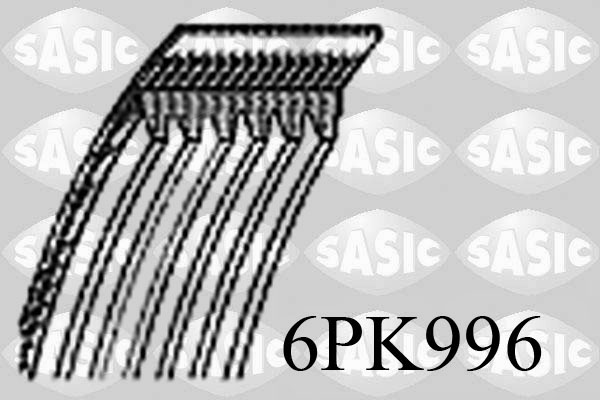 SASIC 6PK996 Cinghia Poly-V-Cinghia Poly-V-Ricambi Euro