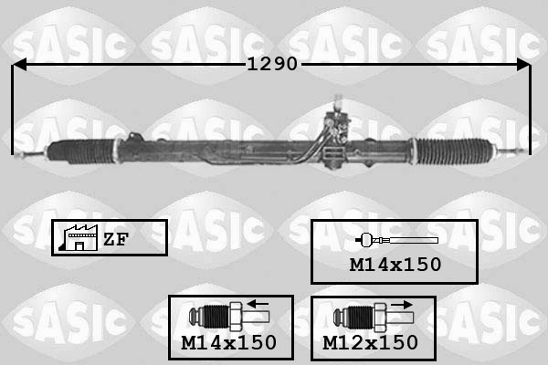 SASIC 7006009 Scatola guida-Scatola guida-Ricambi Euro