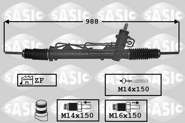 SASIC 7006013 Scatola guida-Scatola guida-Ricambi Euro