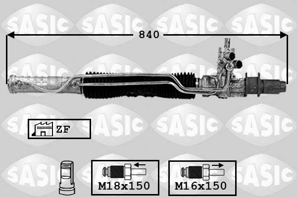 SASIC 7006075 Scatola guida-Scatola guida-Ricambi Euro