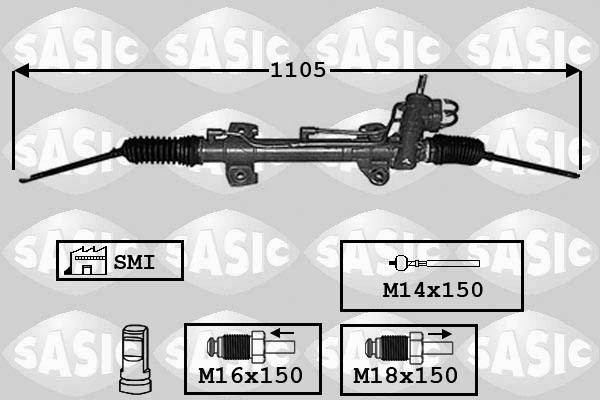 SASIC 7006128 Scatola guida-Scatola guida-Ricambi Euro