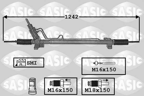 SASIC 7006130 Scatola guida-Scatola guida-Ricambi Euro