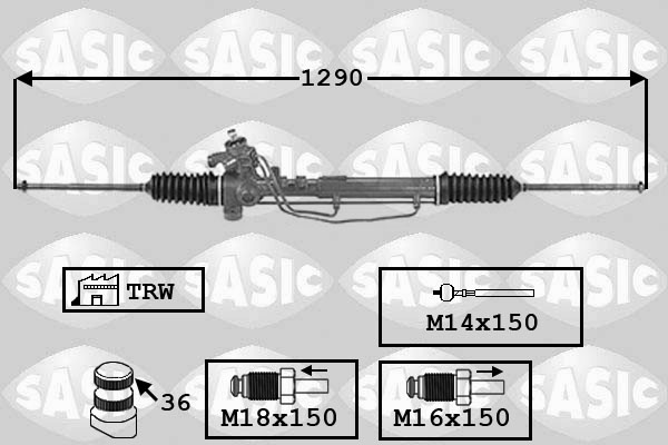 SASIC 7006150 Scatola guida-Scatola guida-Ricambi Euro