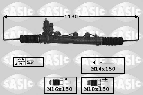 SASIC 7006159 Scatola guida-Scatola guida-Ricambi Euro