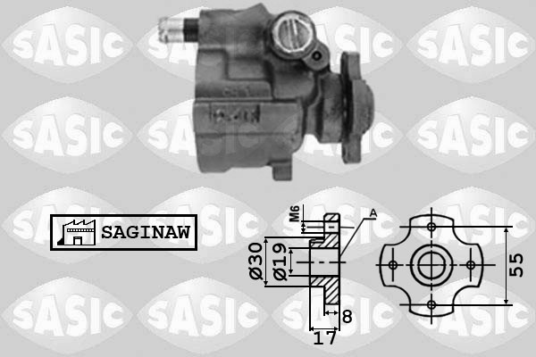 SASIC 7070033 Pompa idraulica, Sterzo