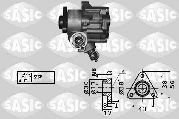 SASIC 7076002 Pompa idraulica, Sterzo-Pompa idraulica, Sterzo-Ricambi Euro