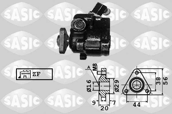 SASIC 7076020 Pompa idraulica, Sterzo