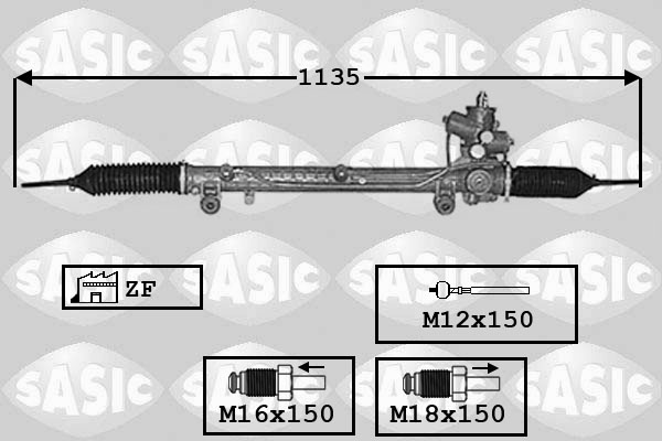 SASIC 7176055 Scatola guida-Scatola guida-Ricambi Euro