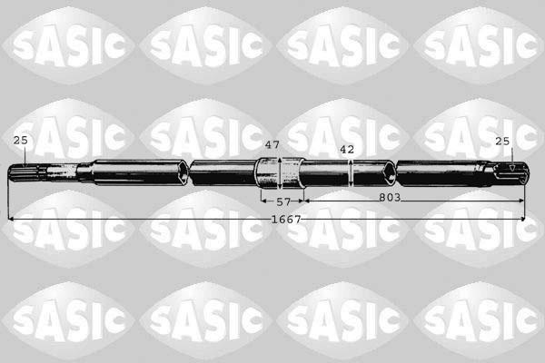 SASIC 8012512 Albero motore/Semiasse-Albero motore/Semiasse-Ricambi Euro