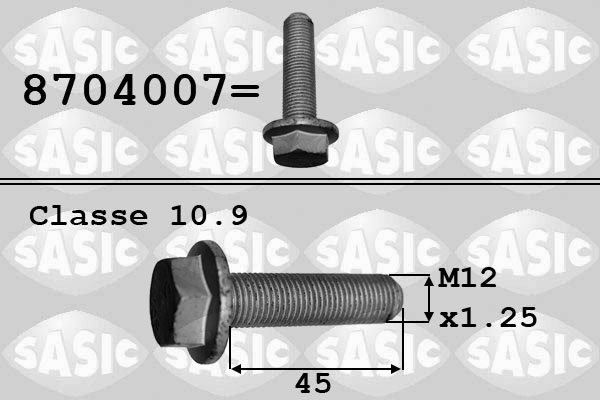 SASIC 8704007 Sroub remenice