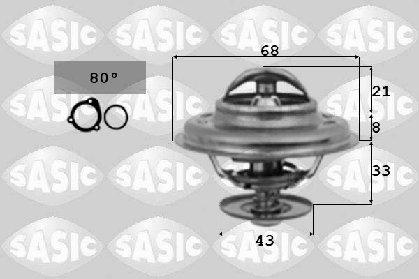 SASIC 9000036 Termostato, Refrigerante-Termostato, Refrigerante-Ricambi Euro