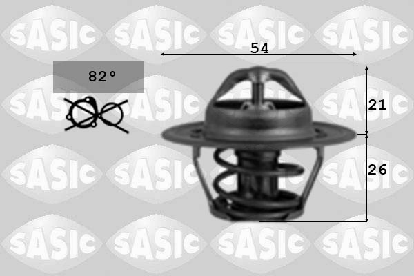 SASIC 9000037 Termostato, Refrigerante-Termostato, Refrigerante-Ricambi Euro
