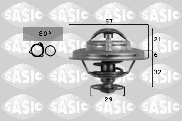 SASIC 9000087 Termostato, Refrigerante-Termostato, Refrigerante-Ricambi Euro